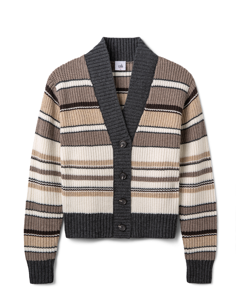 Cocoa Striped Cardigan – Cabi Clothing
