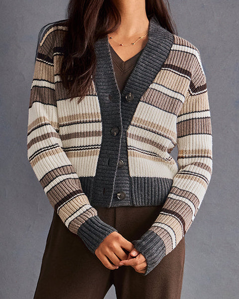 Cocoa Striped Cardigan – Cabi Clothing