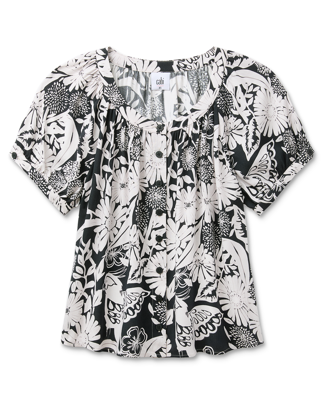 Black Floral Blouse | Rio Blouse | Cabi – Cabi Clothing