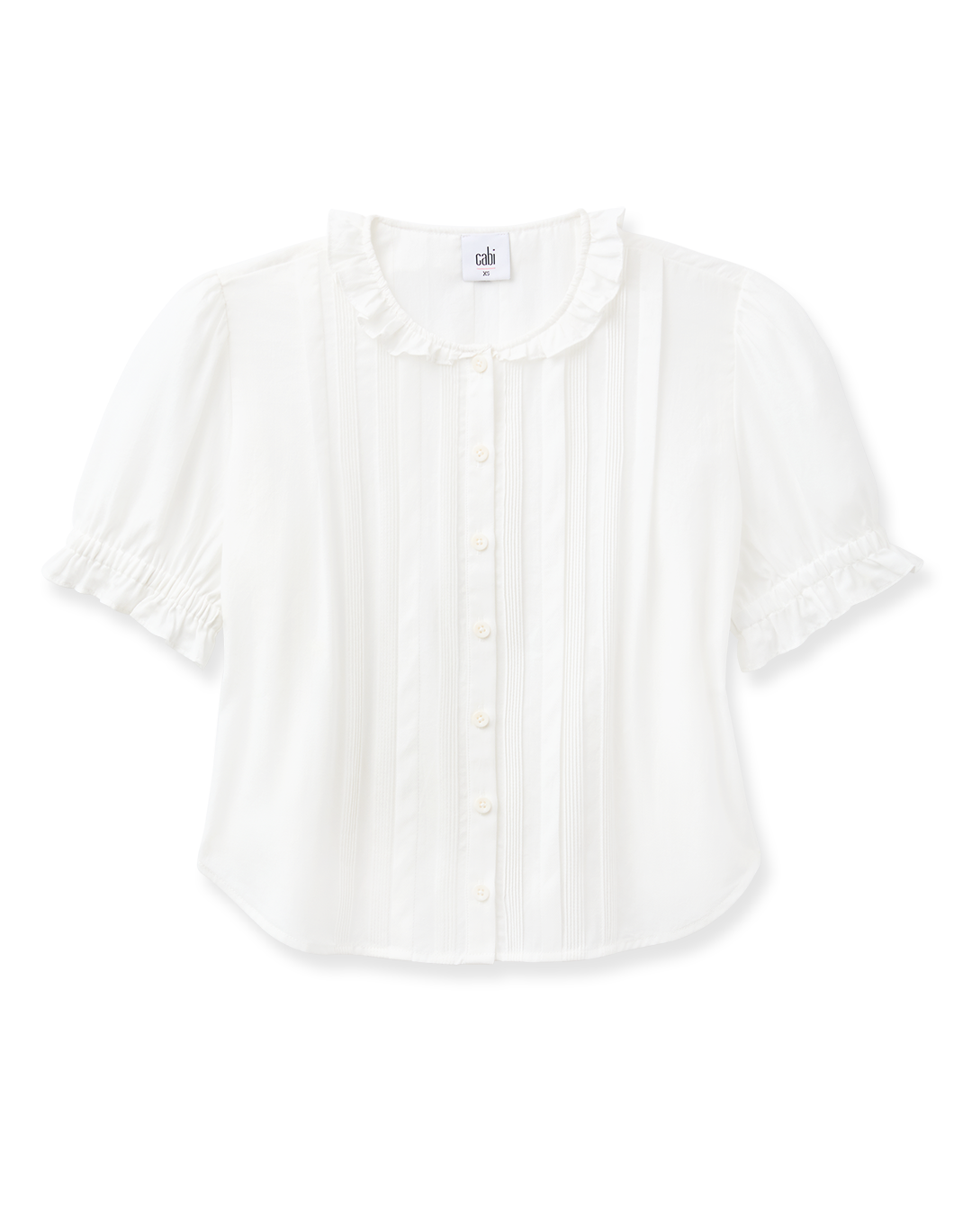 Women's White Pintuck Blouse | Winnie Top | Cabi – Cabi Clothing