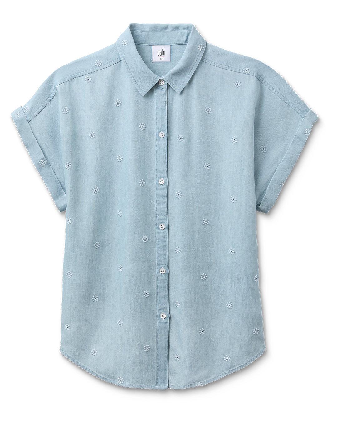 トップス chabi Women's Chambray Top | Petal Stitch Shirt | Cabi – Cabi Clothing