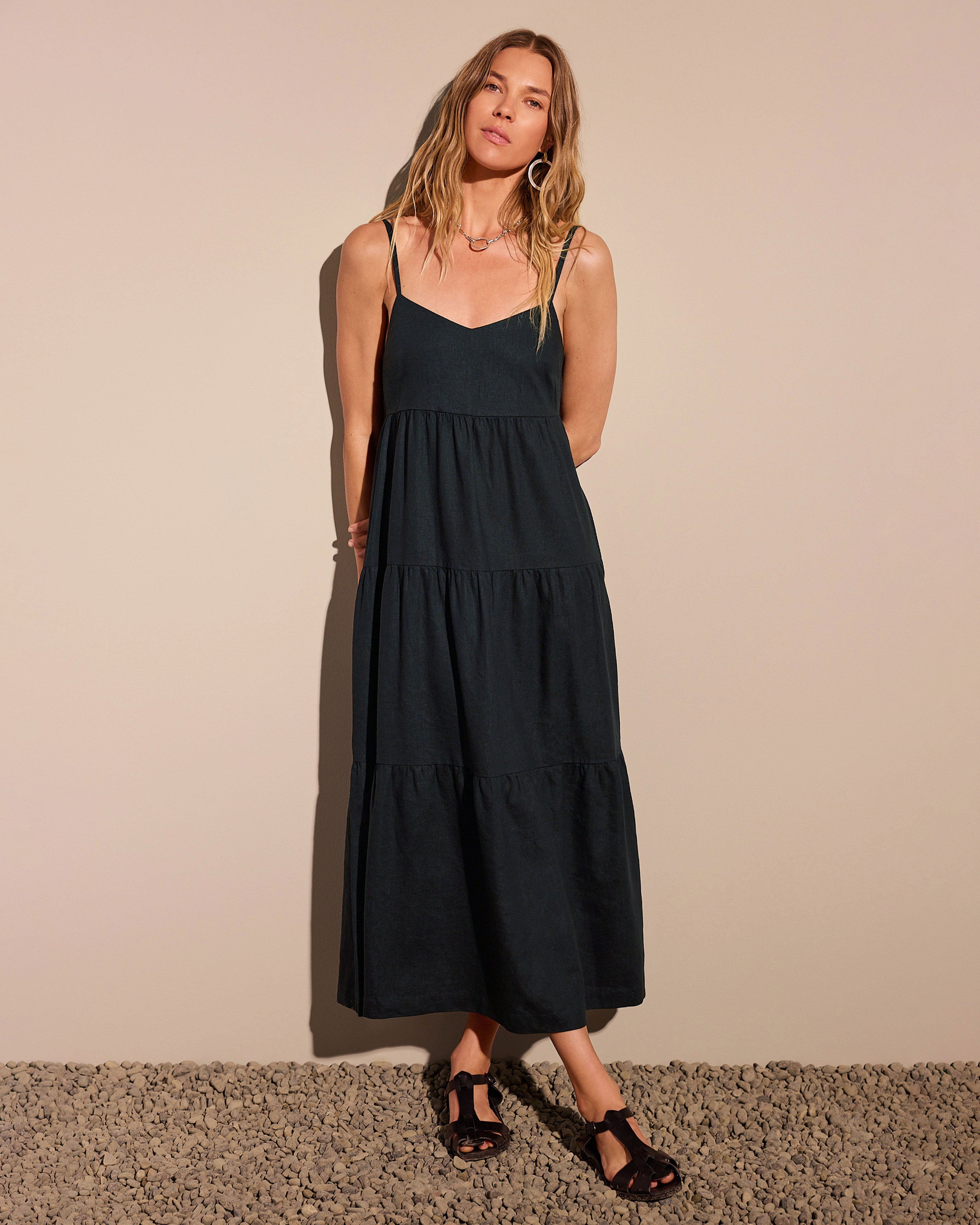 cabi maxi dress Kathleen Black / XS Hole Multicolor 100% Polyester Men's Sperry Davenport Penny Size:10 Regular early_access