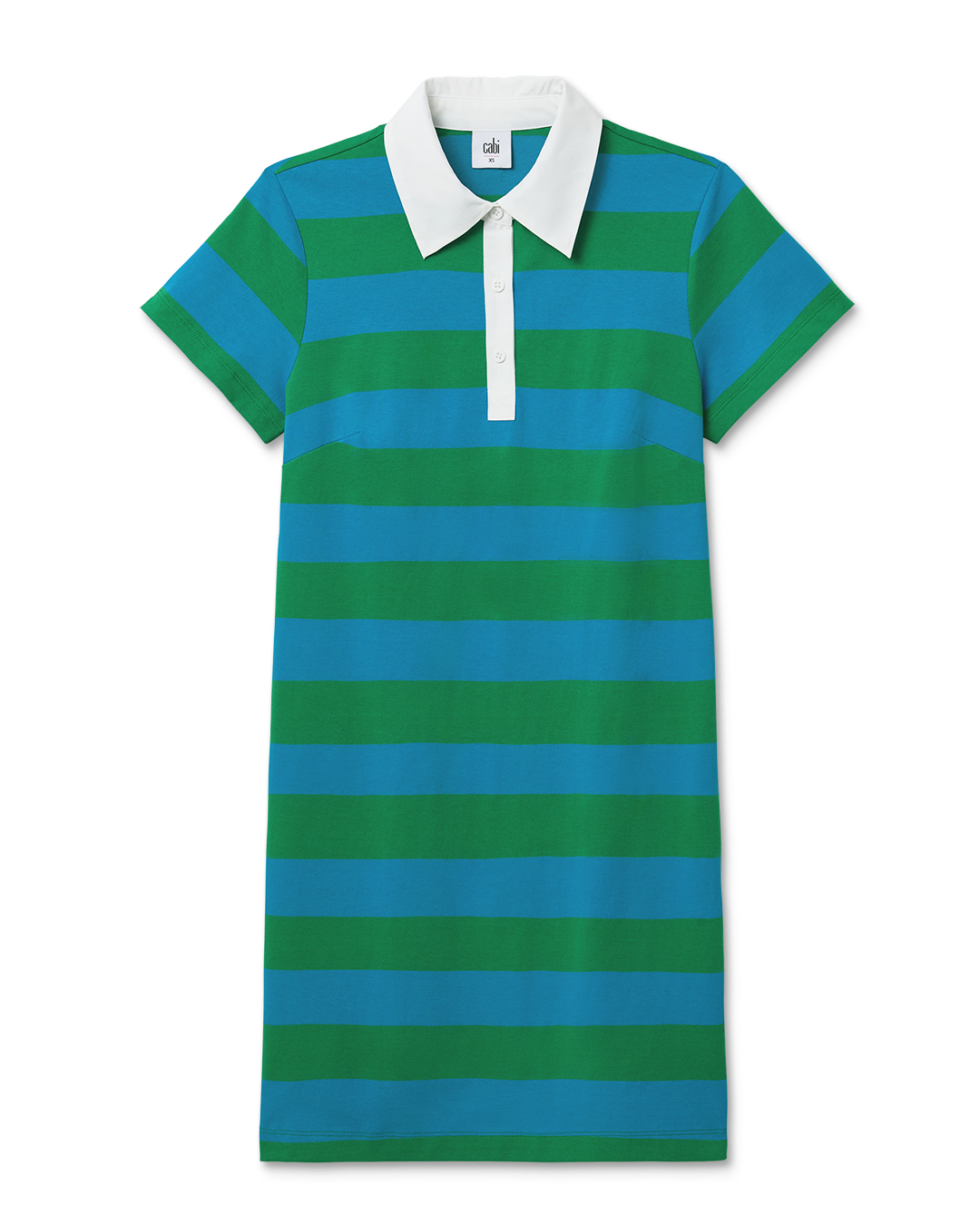 green and blue striped dress Grand Slam Dress