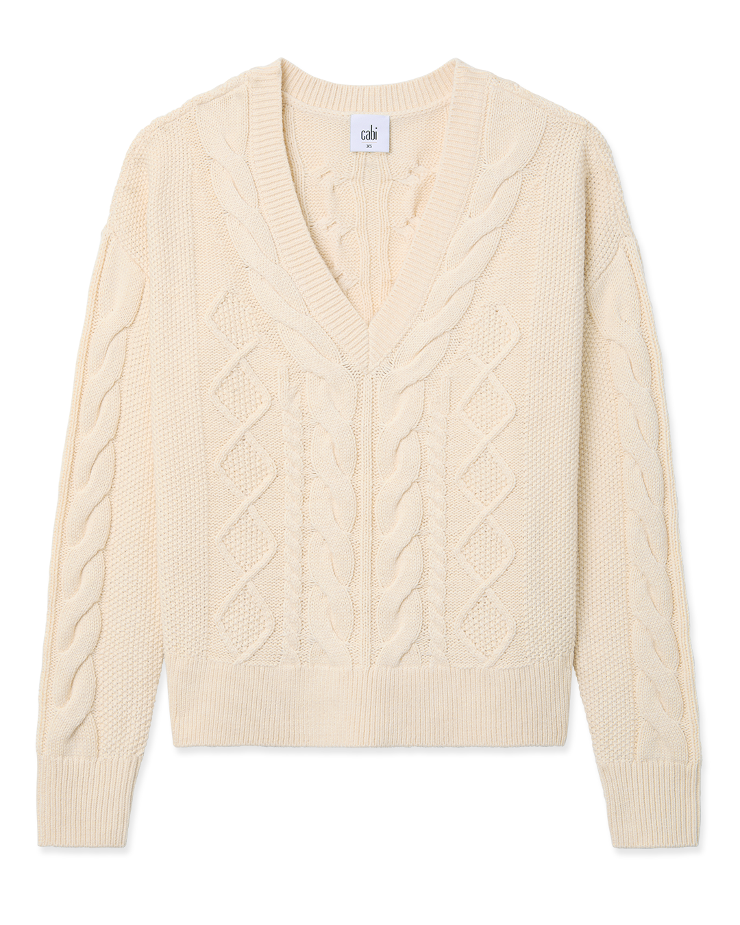 Women's Cream Cable Knit Sweater | About Time Pullover – Cabi Clothing