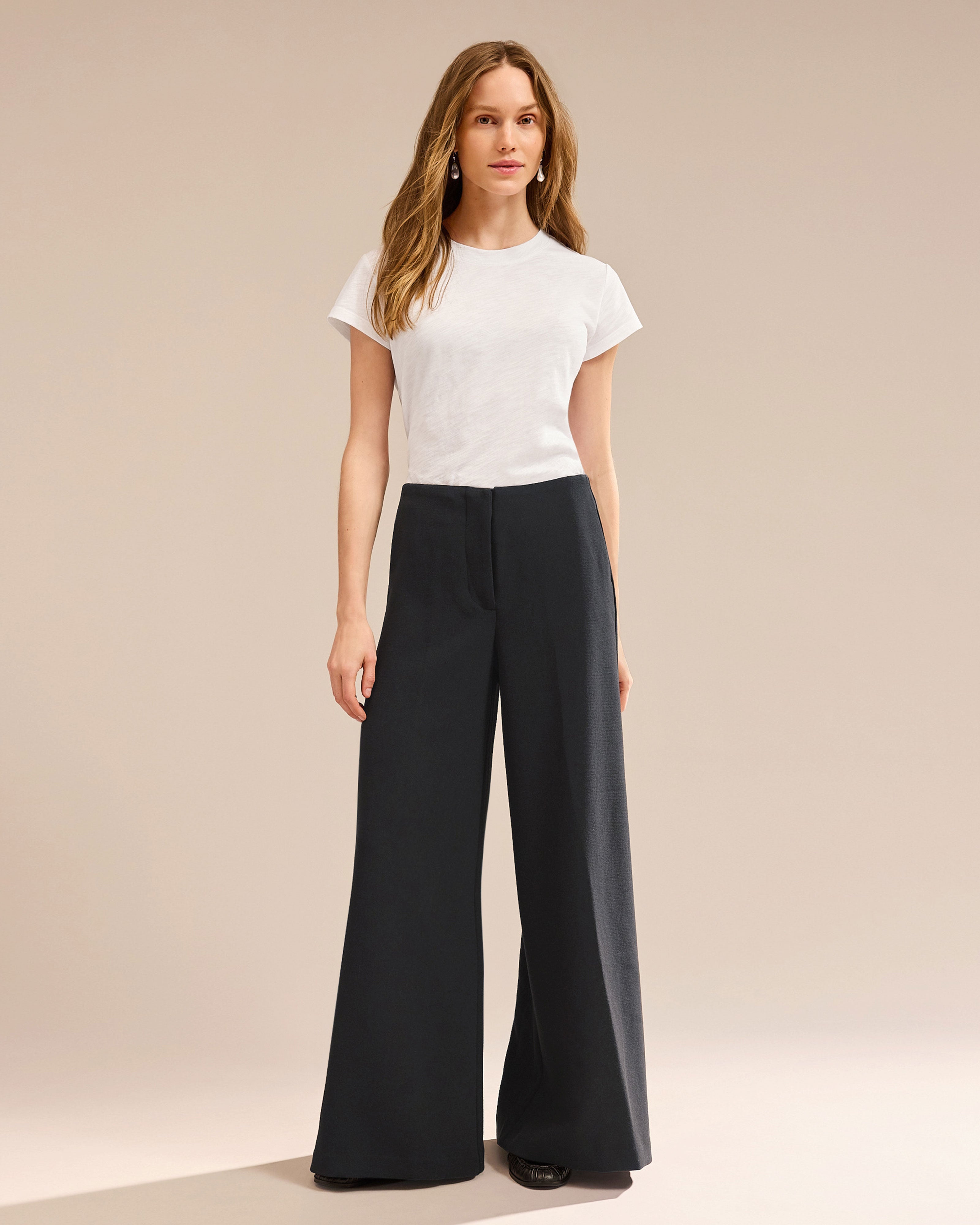 Women's Black Wide Leg Trouser | Toni Trouser – Cabi Clothing