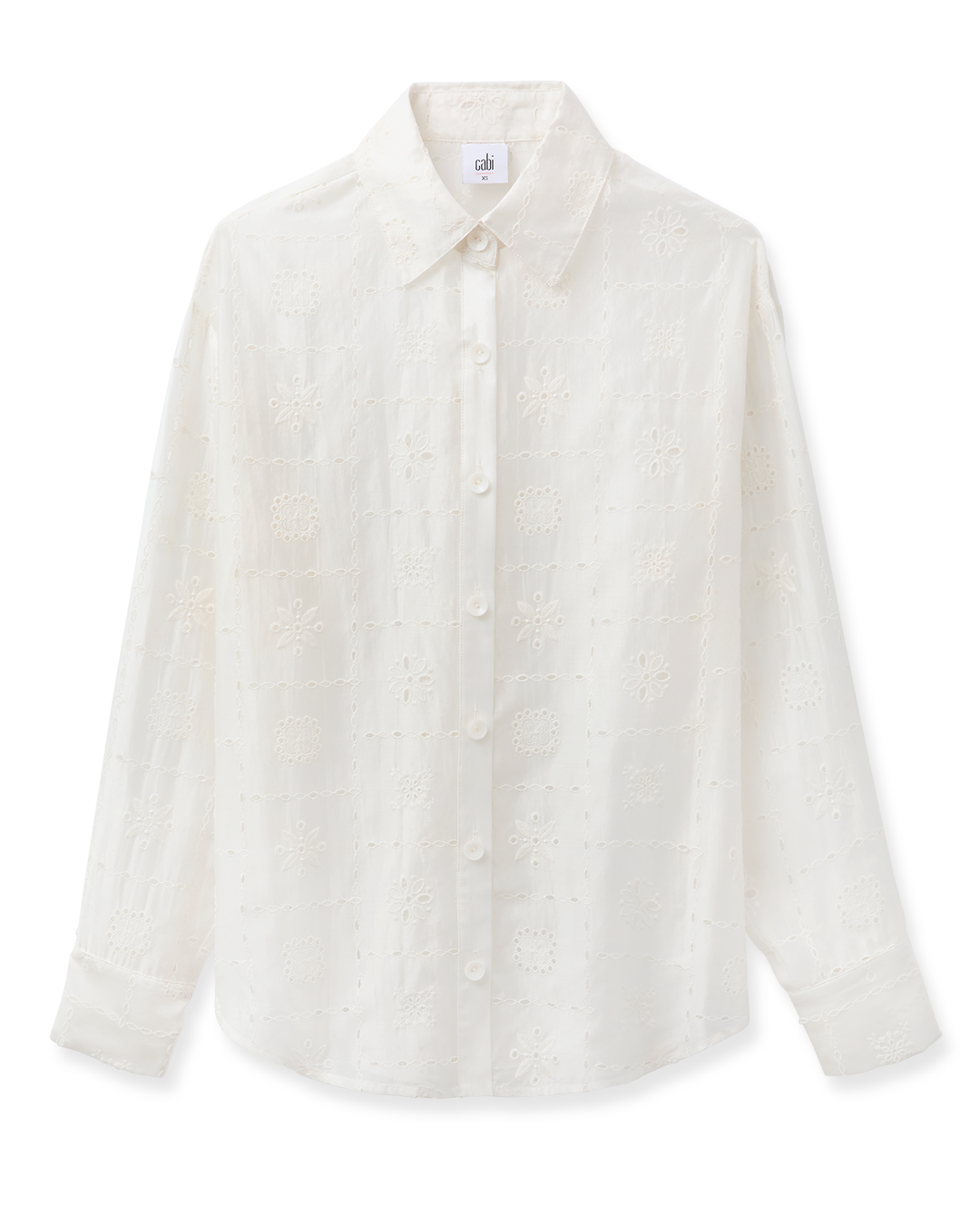 Women's White Eyelet Blouse | Lotus Blouse – Cabi Clothing
