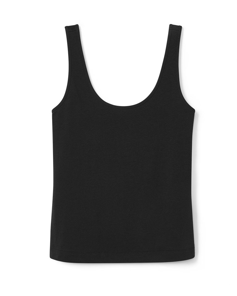Black Fitted Tank Top Charm Tank Cabi Cabi Clothing