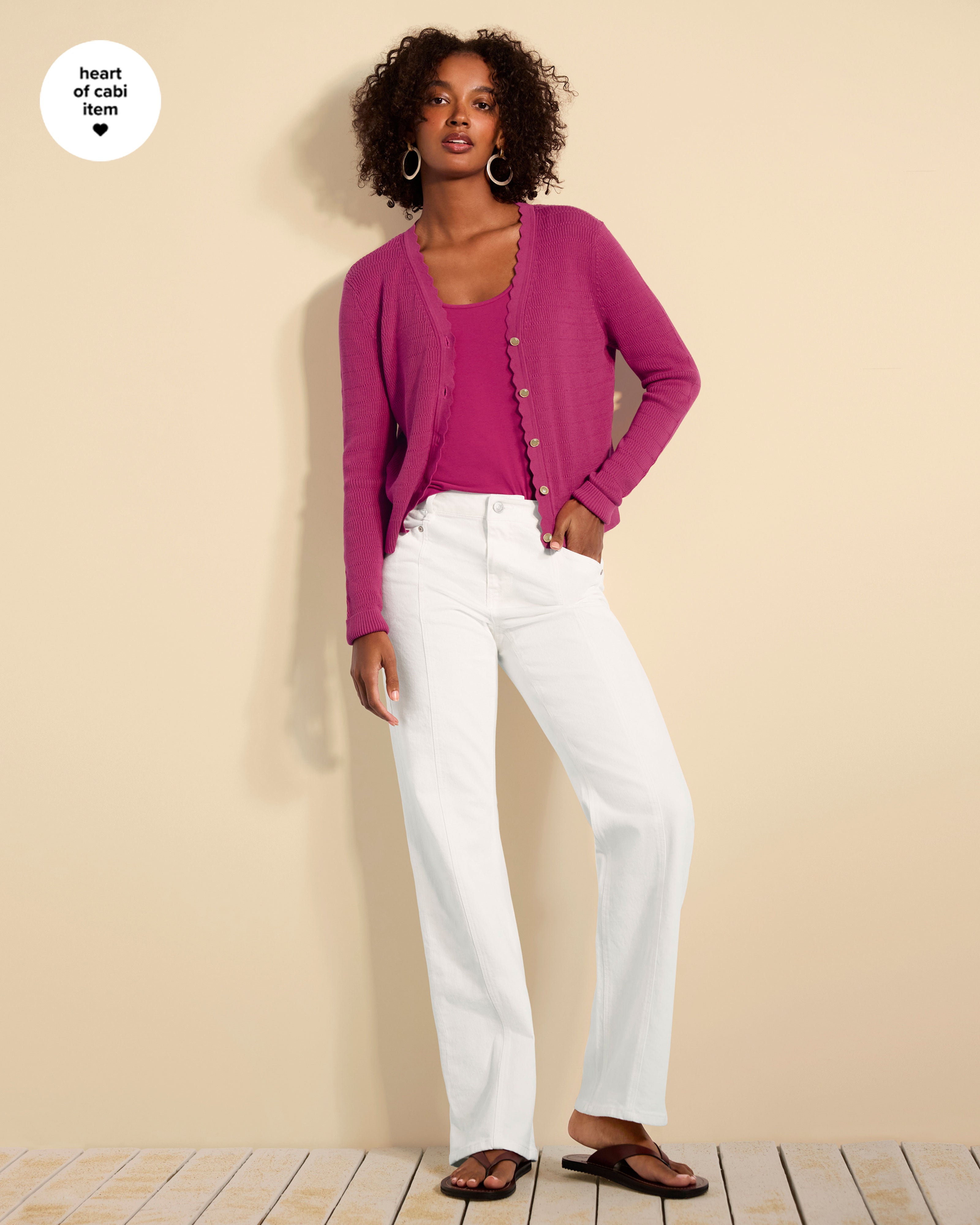 Women's Fuchsia Cardigan | Treasure Cardigan | Cabi – Cabi Clothing