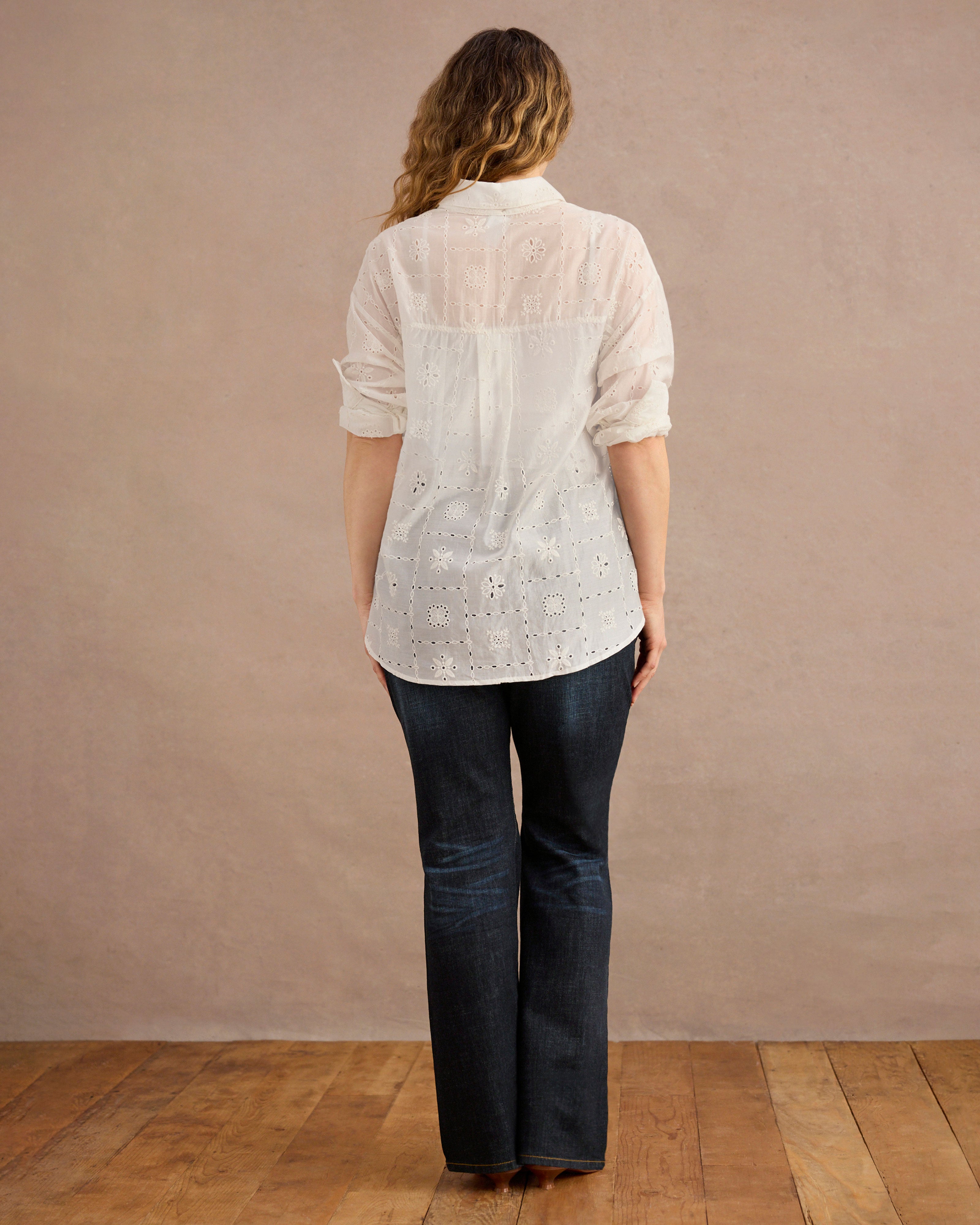 Women's White Eyelet Blouse | Lotus Blouse | Cabi – Cabi Clothing