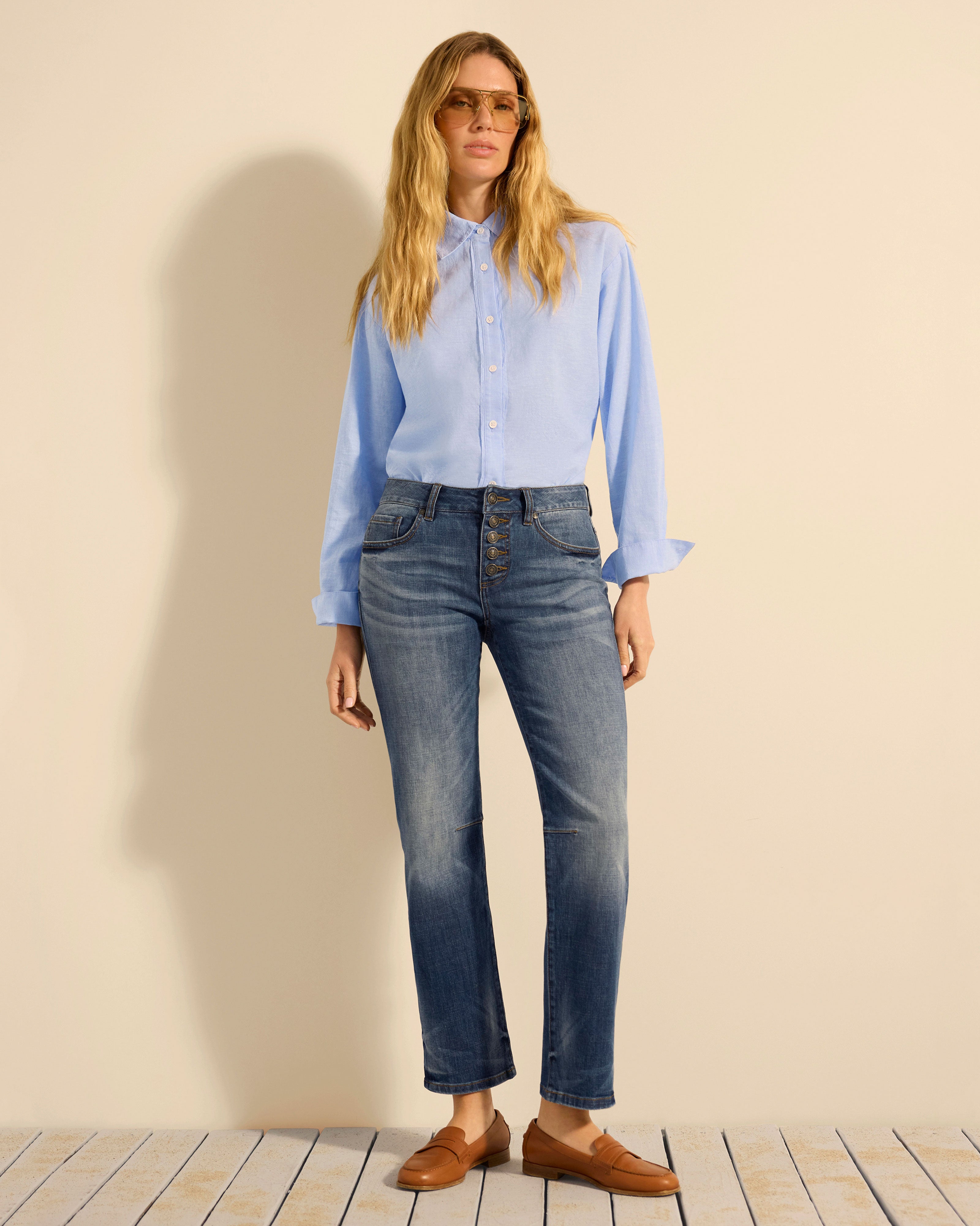 トップス chabi Women's Chambray Blouse | Kick It Shirt | Cabi – Cabi Clothing