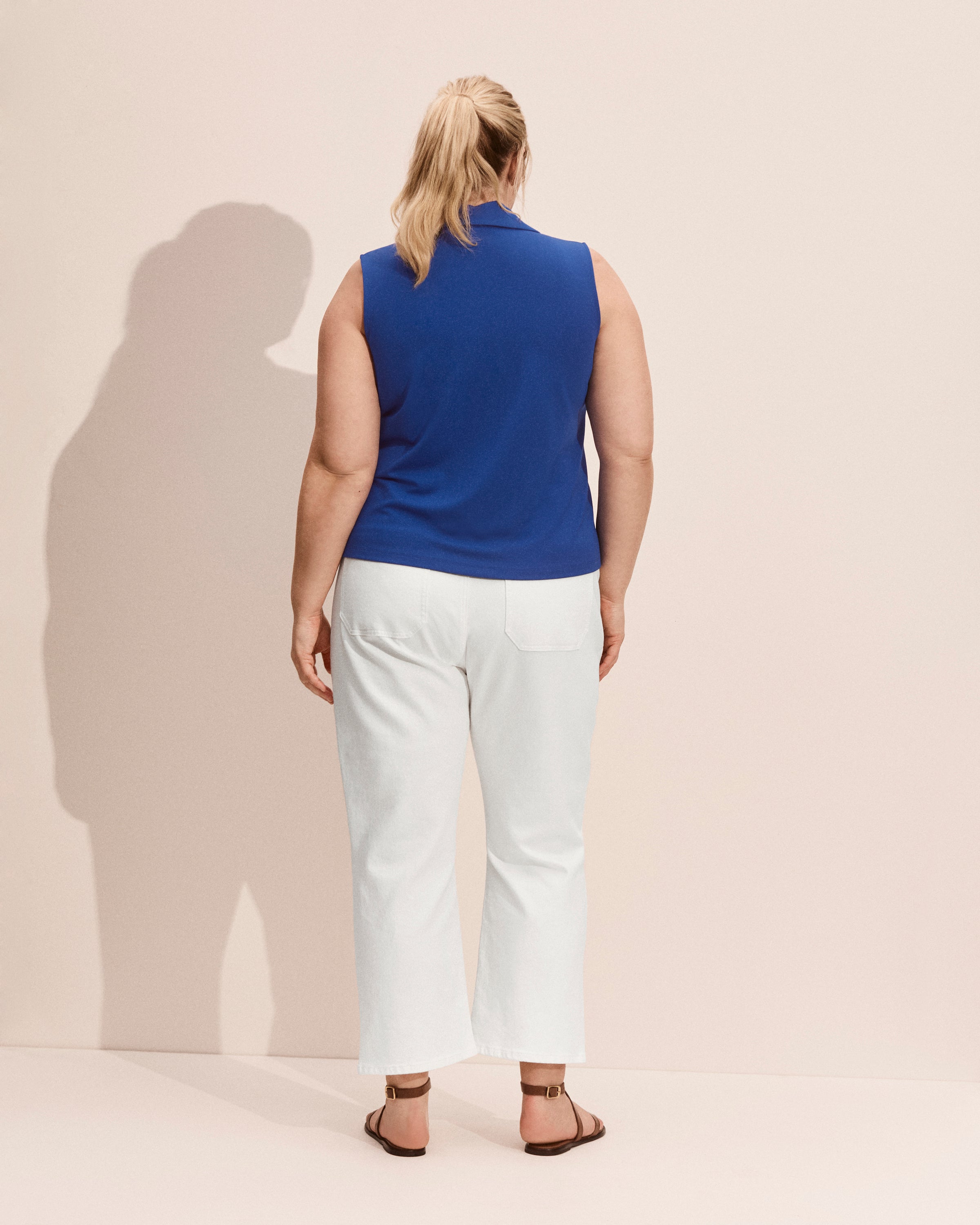 Women's Sleeveless Polo | Deuce Top – Cabi Clothing