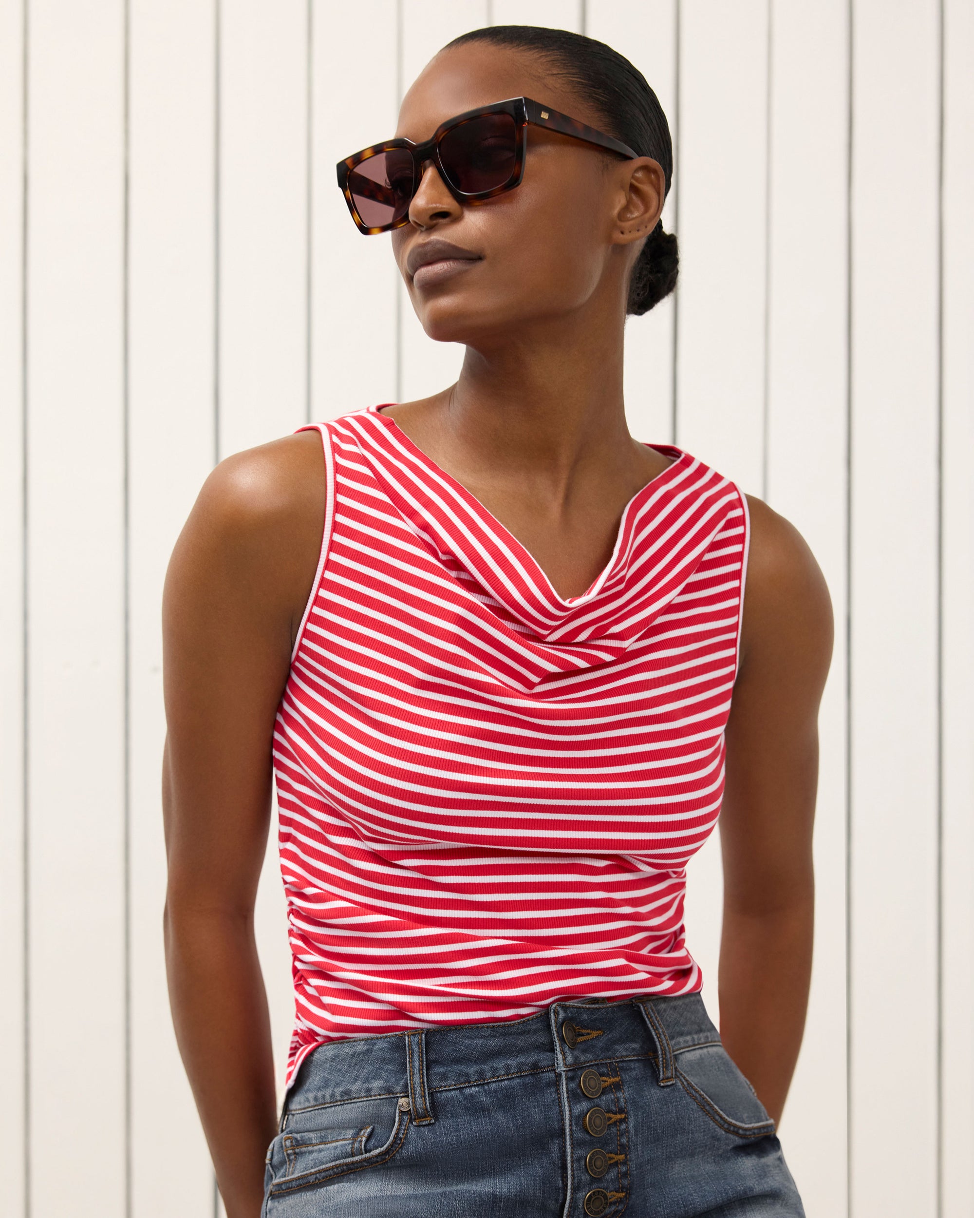 dress tank tops Ribbed Tight Crew Neck Top White For an elevated look Women's Tank Tops | Nordstrom
