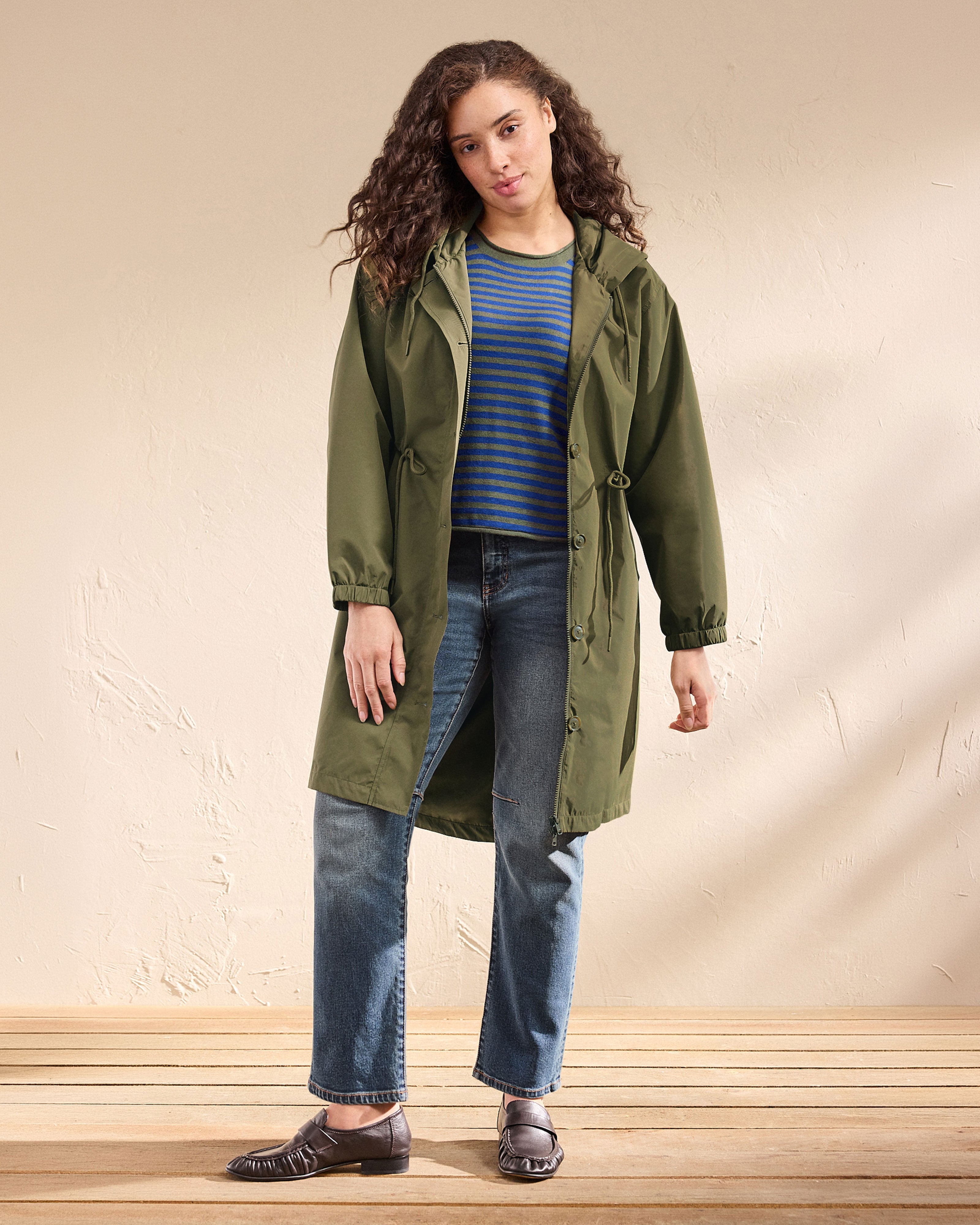 Women's Olive Green Woven Jacket | Stormy Jacket – Cabi Clothing