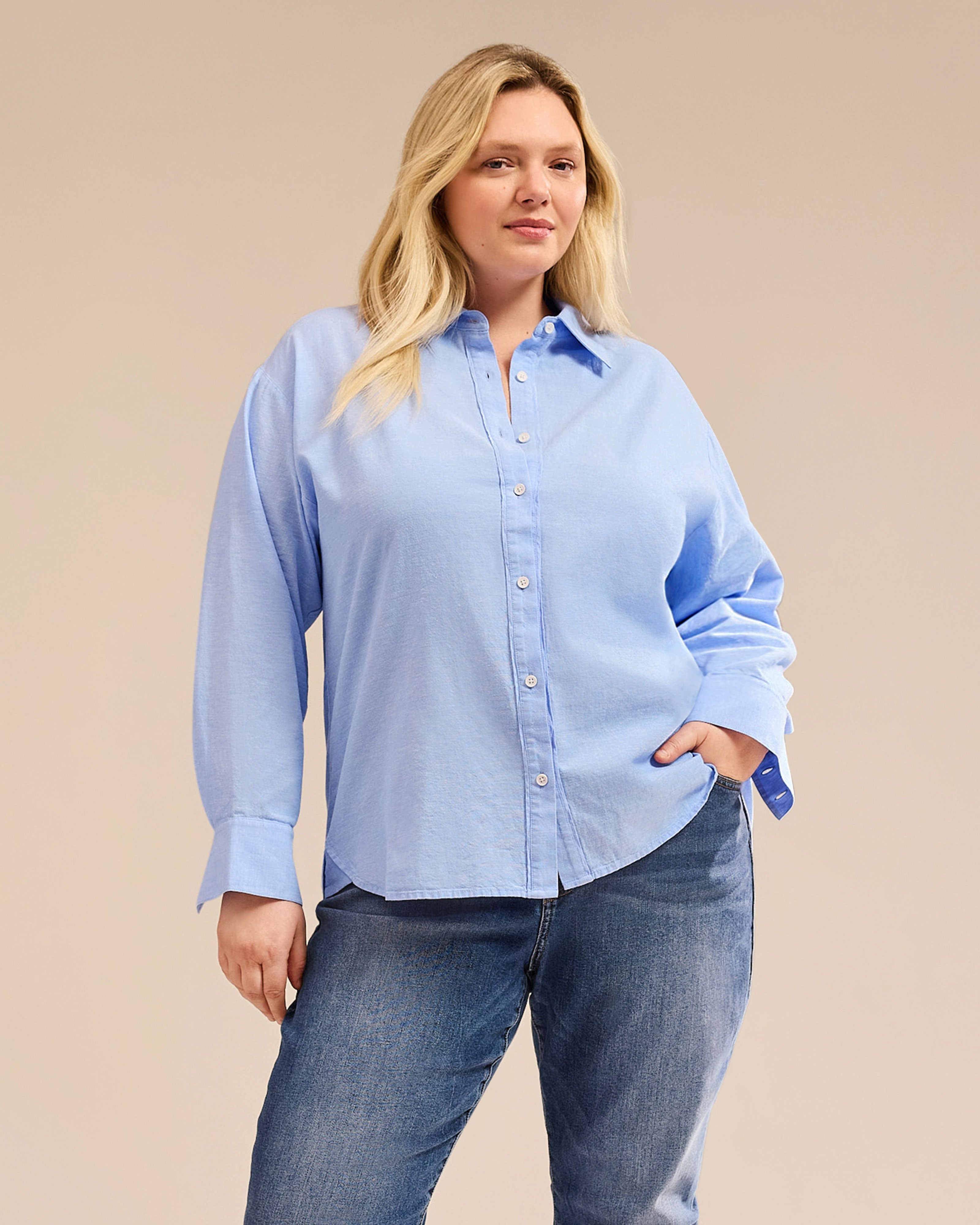 トップス chabi Women's Chambray Blouse | Kick It Shirt | cabi – Cabi Clothing