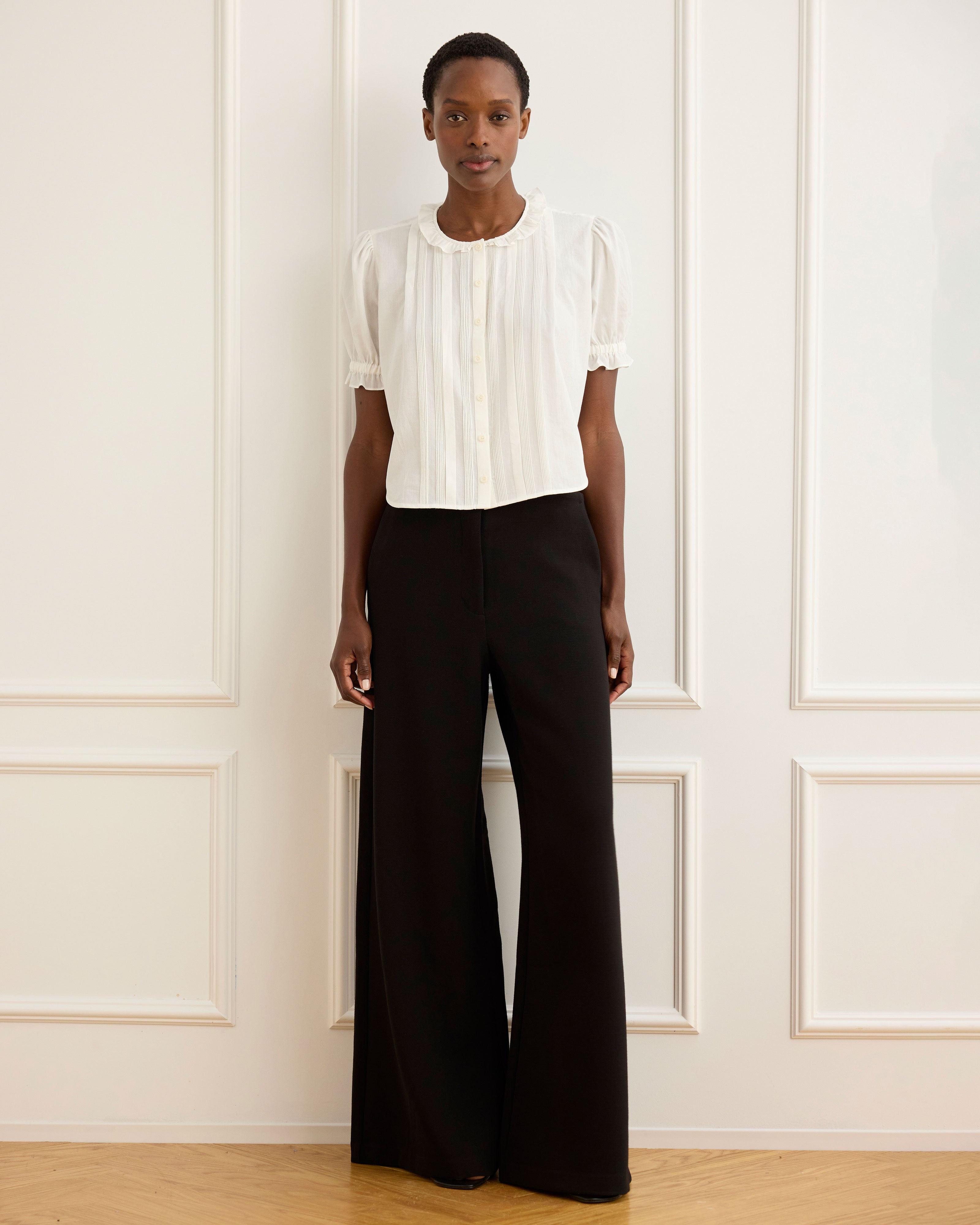 Women's Black Wide Leg Trouser | Toni Trouser – Cabi Clothing