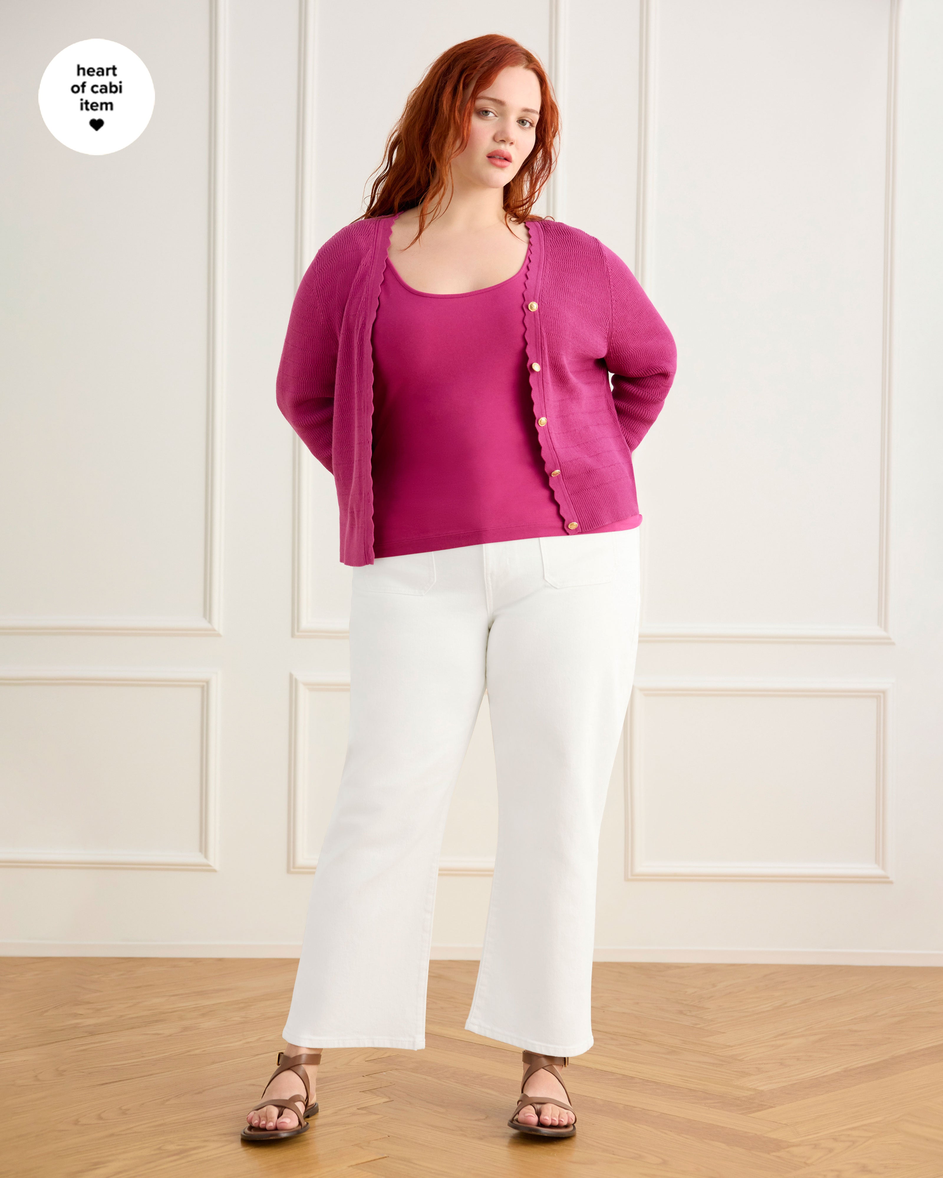 Women's Fuchsia Cardigan | Treasure Cardigan | Cabi – Cabi Clothing