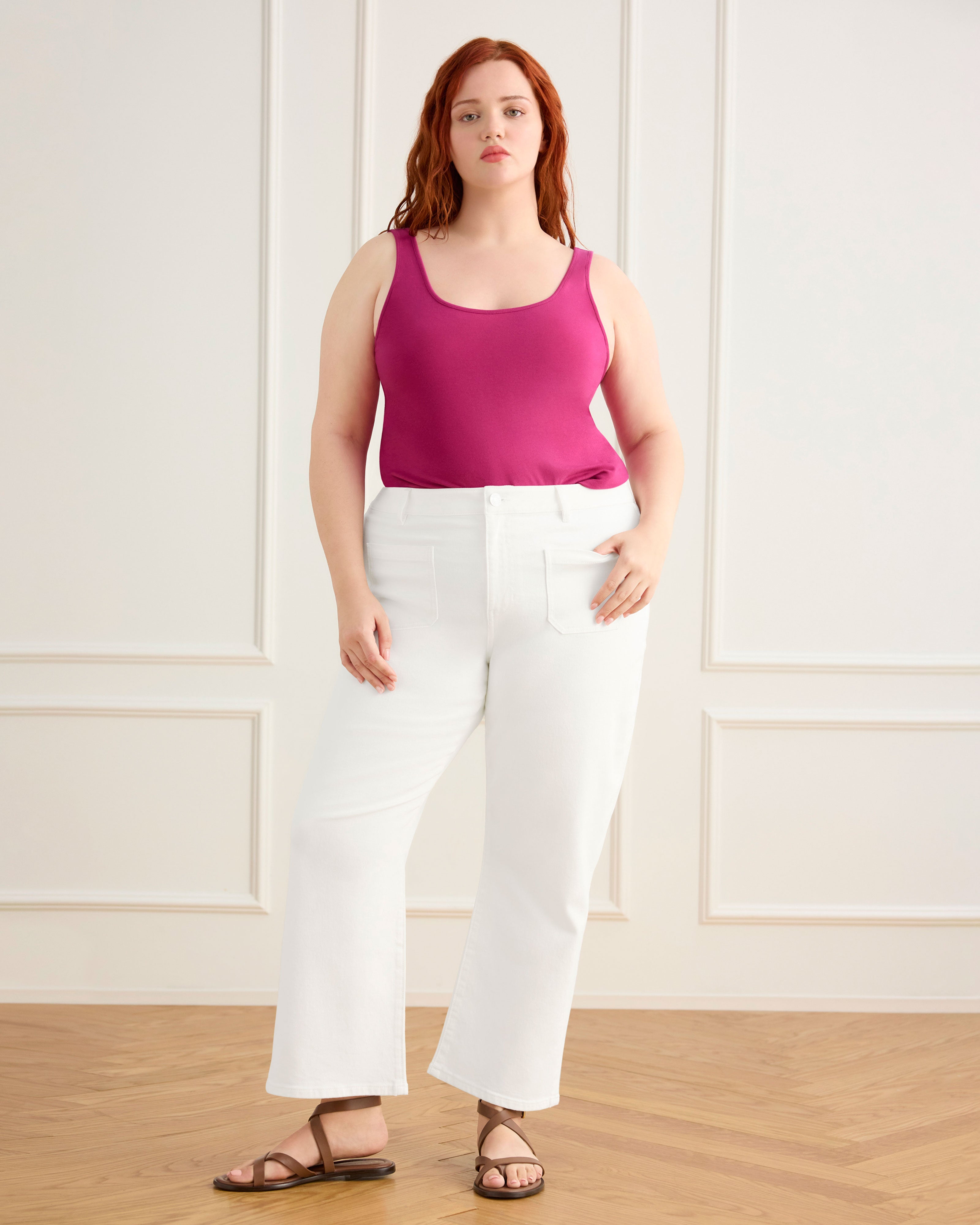 Fuchsia Fitted Tank | Charm Tank | Cabi – Cabi Clothing