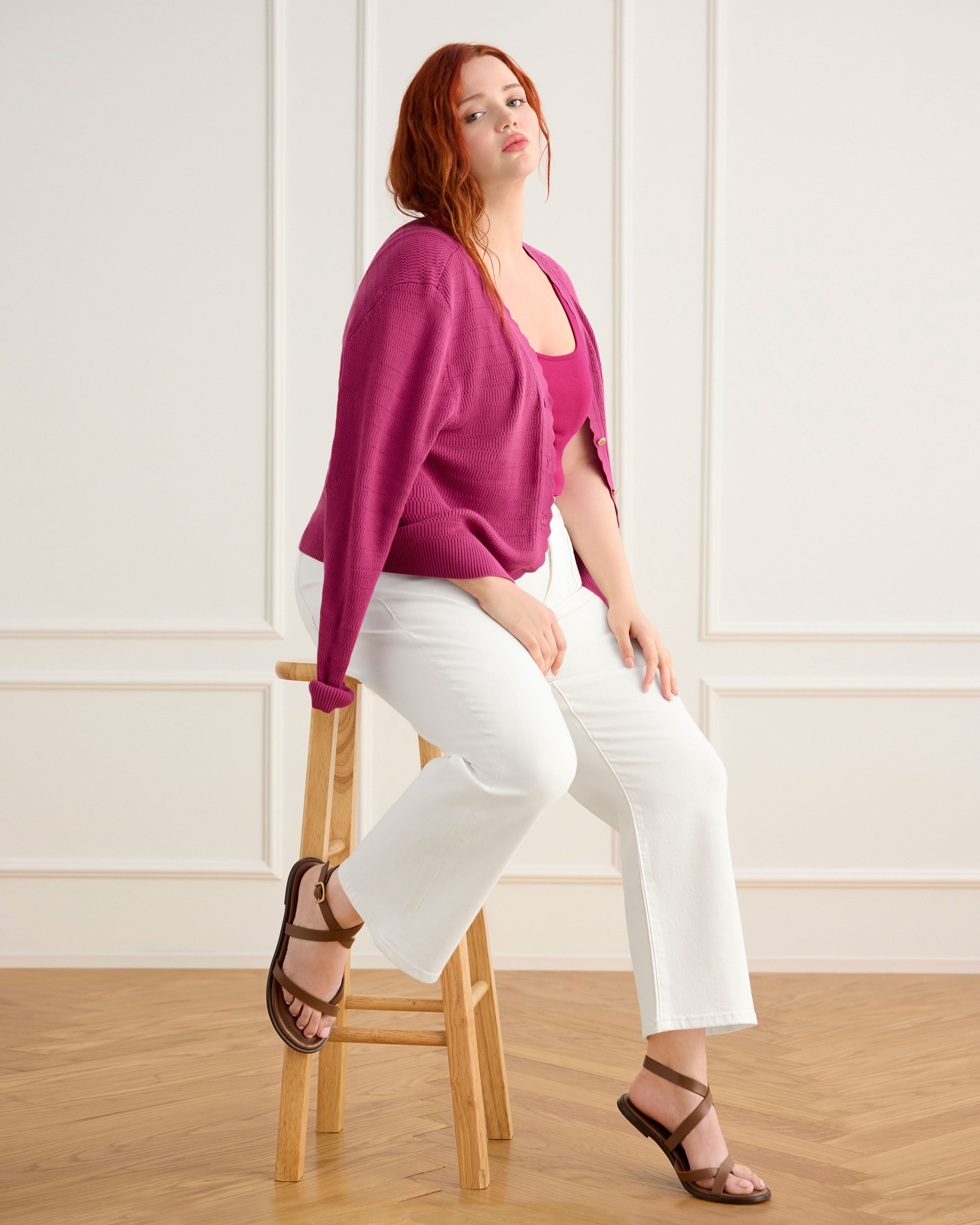 Women's Fuchsia Cardigan | Treasure Cardigan | Cabi – Cabi Clothing Women's Fuchsia Cardigan | Treasure Cardigan | Cabi – Cabi Clothing