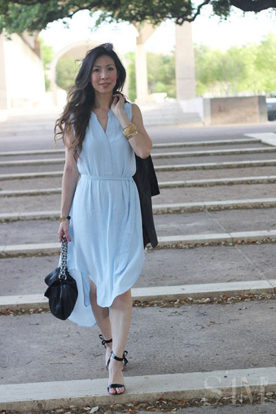 CAbi Breeze Dress Set on Fashion blogger Sam from The Style of Sam