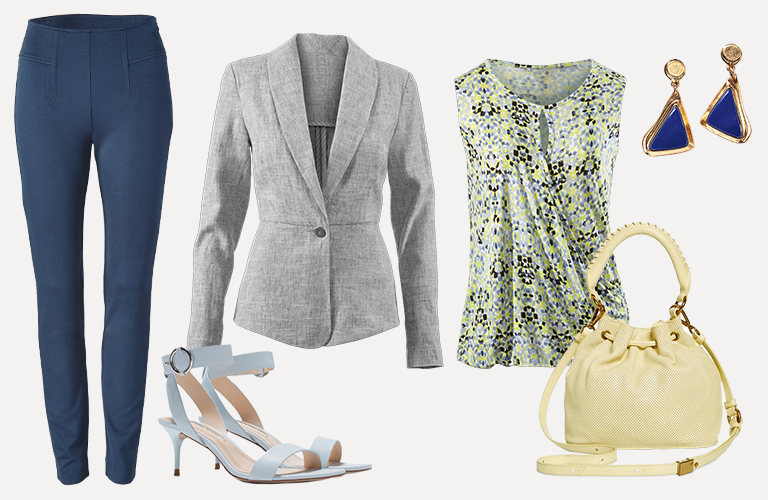 Your Spring Color Guide Blue And Yellow Cabi Blog