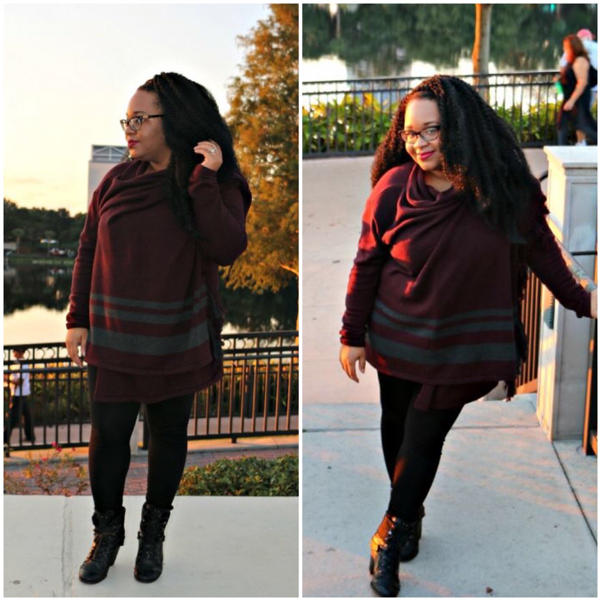 Sweater Dress with Leggings Outfits (15 ideas & outfits)