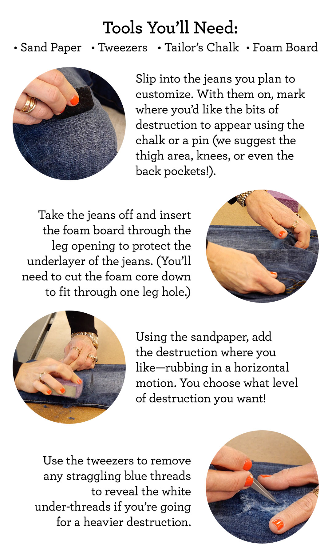 cabi Clothing | How to Distress Your Jeans