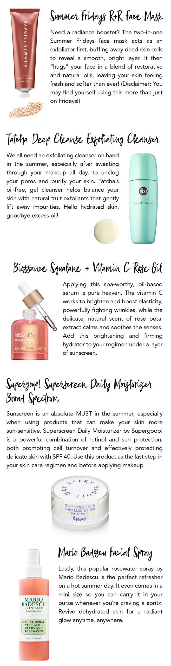 cabi Clothing | Summer Skin Care