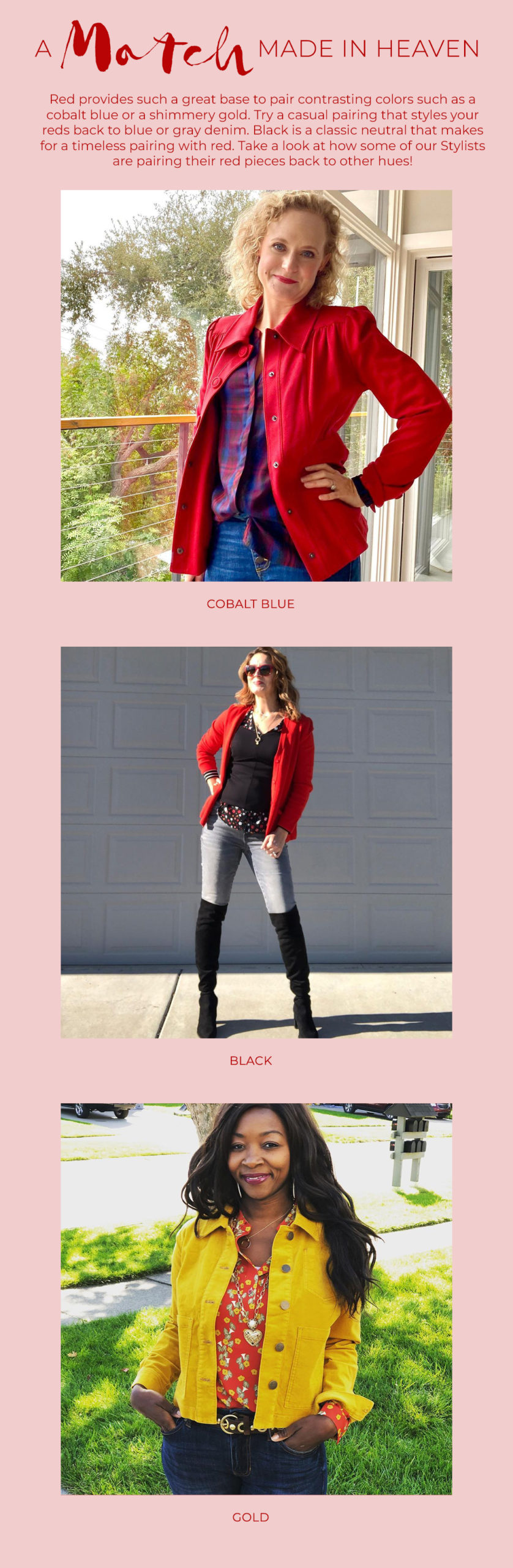 cabi Clothing | Fall 2020 | Red Color Guide