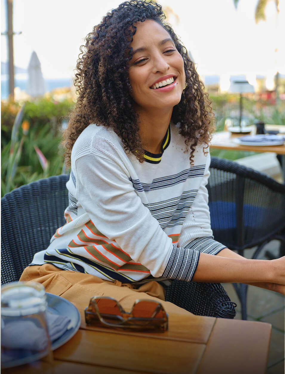 cabi Model wearing various pieces from the Summer 2025 Collection