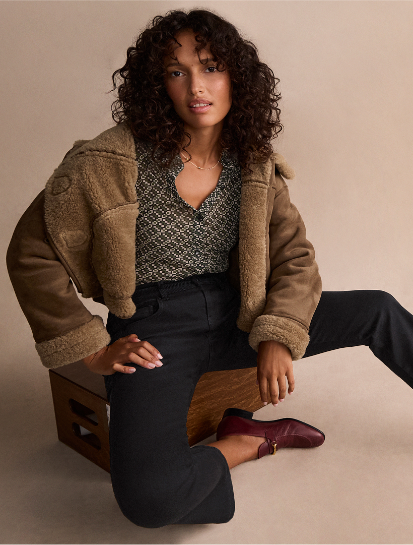 Model wearing items from cabi's Fall New Arrivals Collection