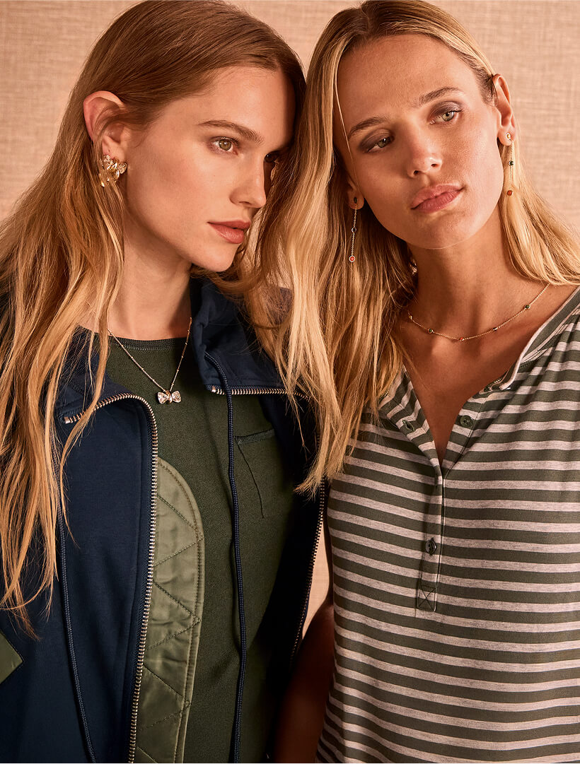 Two models wearing items from cabi's Fall 2025 Collection